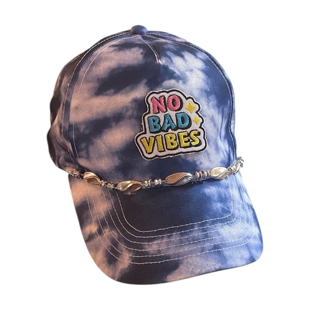 No Bad Vibes Tie Dyed Baseball Hat